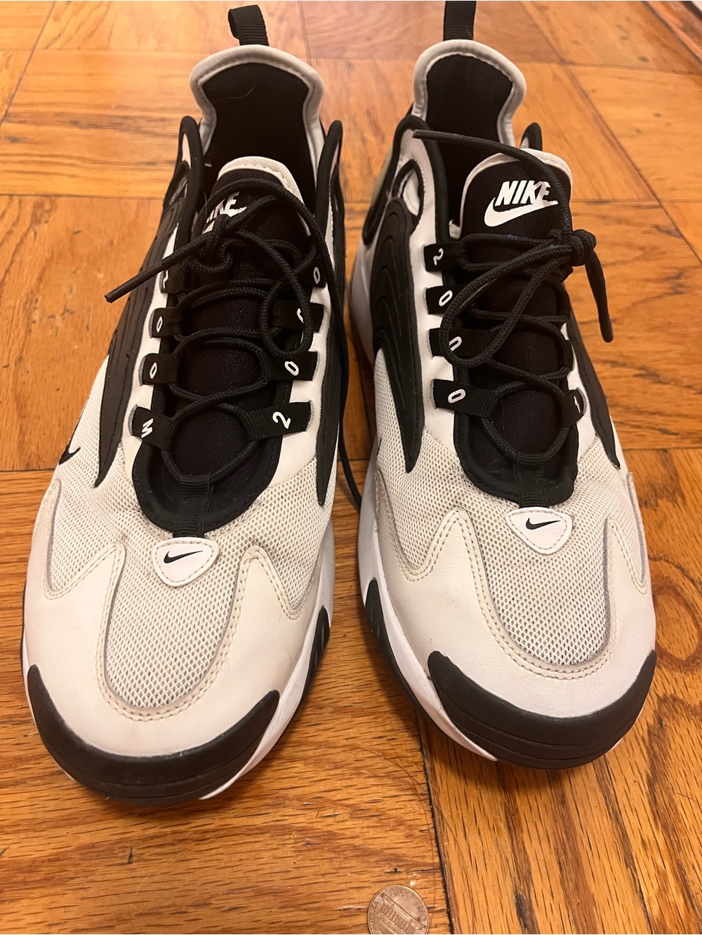 Nike Zoom Black and White Athletic Sneakers